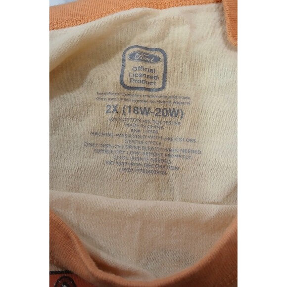 Ford Bronco Cropped Ringer T-Shirt  2XL Cotton Blend Officially Liscensed EUC - Picture 4 of 4